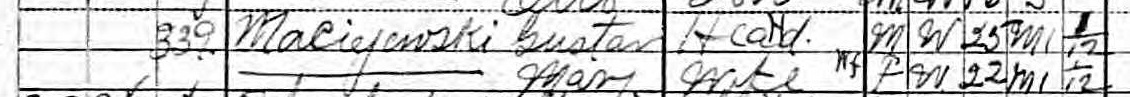 1910 GustavMary Maciejewski census cropped