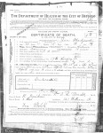 1896 Jan Maciejewski Death Certificate