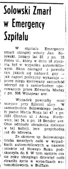 1939 Jan Solowski 13 Feb Dziennik article