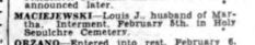 1938 Louis Maciejewski 2-7 Courier Express obit