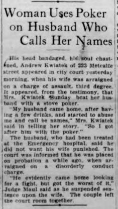 1917 Kwiatek assault Buffalo Courier