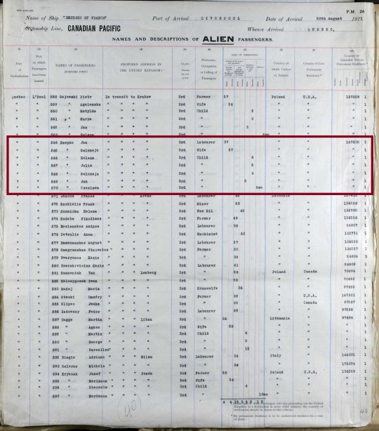 1921 Rzepka to Poland marked