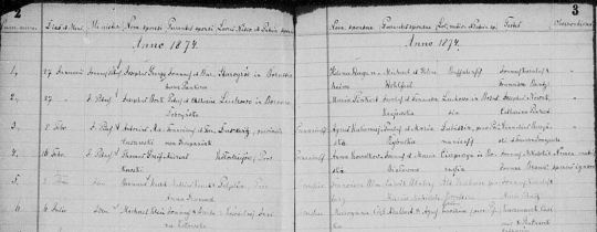 1874 Klein Ciężska marriage