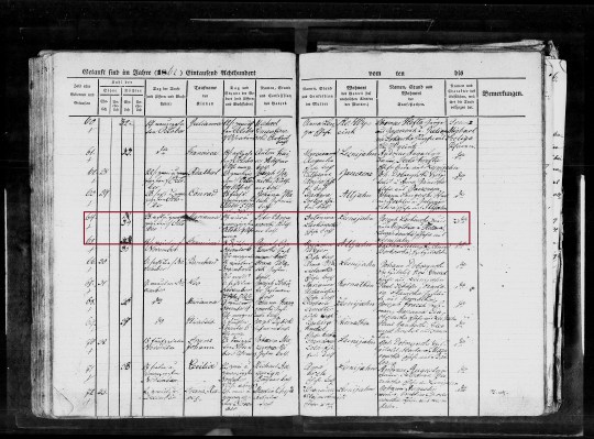 1862 Marianna Chrzanowska birth marked