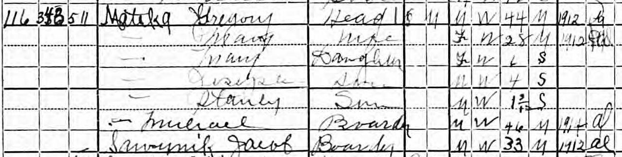 1920 Gregory and Mary Mateka census.jpg